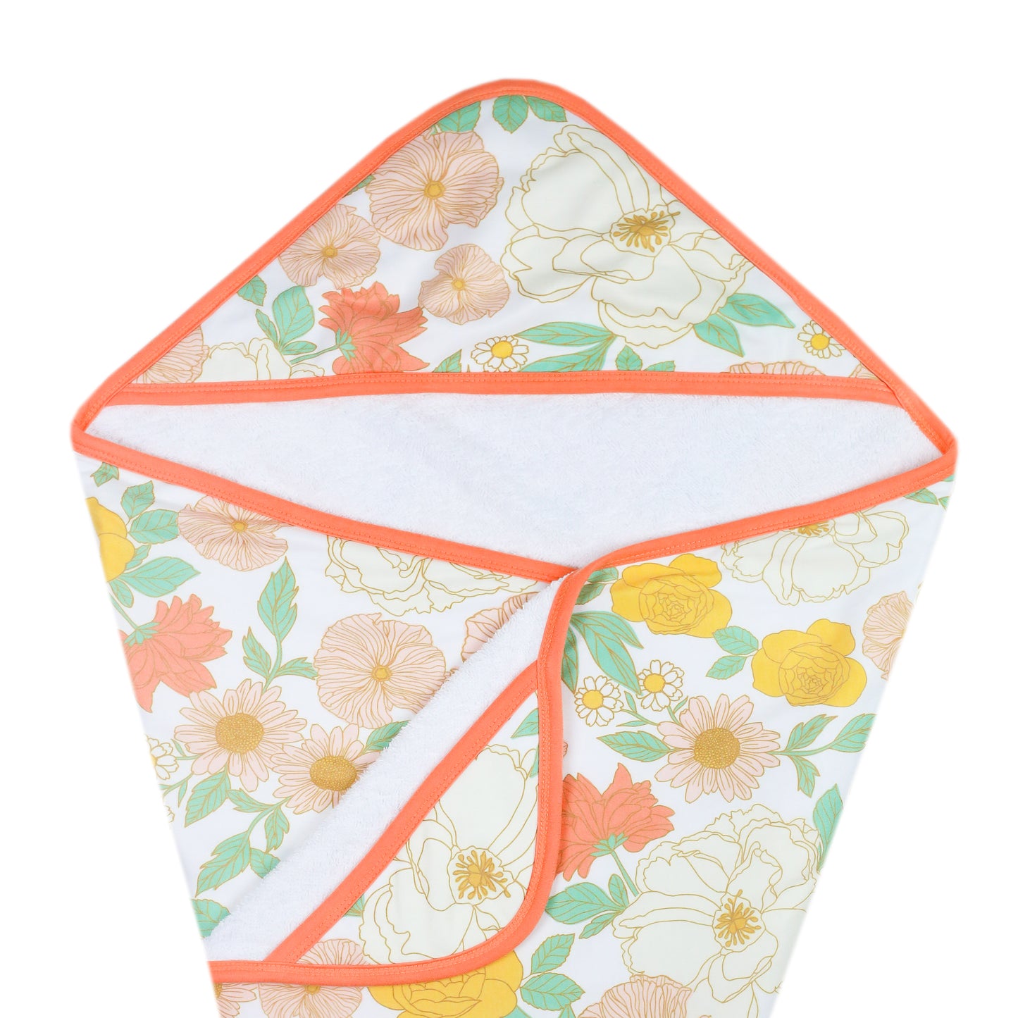 Copper Pearl Premium Knit Hooded Bath Towel - Surf Design For Babies & Kids