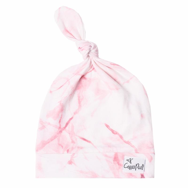 Copper Pearl Top Knot Hat 0-4mo - Roxy