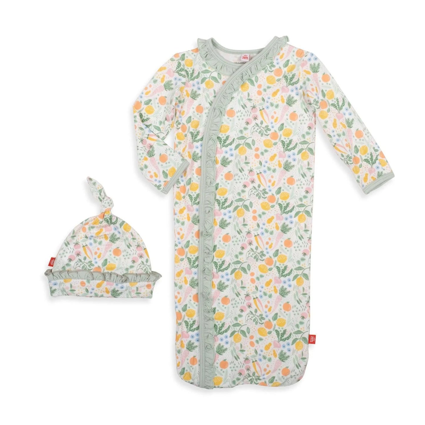 My Zest Life Modal Magnetic Cozy Sleeper Gown + Hat Set