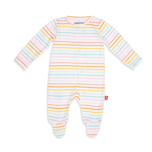 Candy Stripe Modal Magnetic Footie