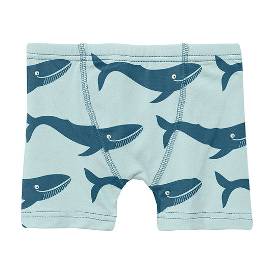 Print Boxer Brief - Fresh Air Blue Whales