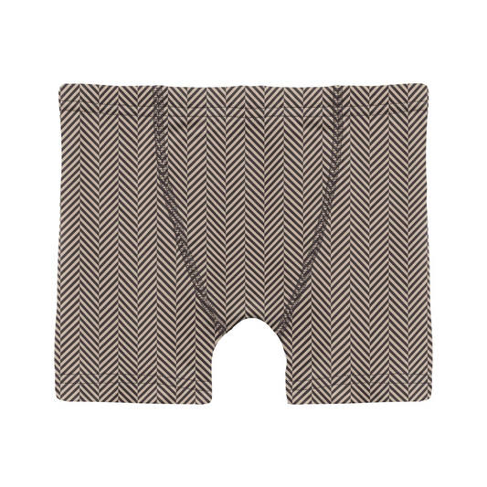 Herringbone Print Boy's Boxer Brief