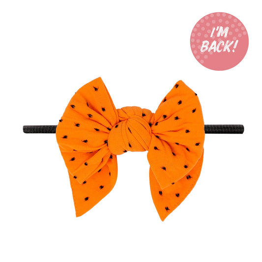 Shabby Deb Skinny - Orange w/ Black Dot