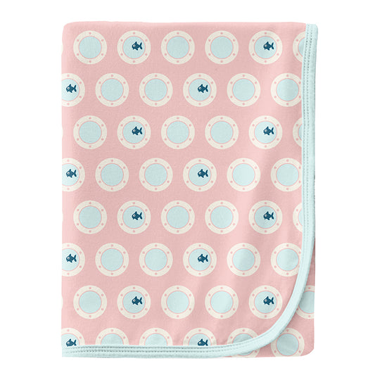 Print Swaddling Blanket - Baby Rose Porthole