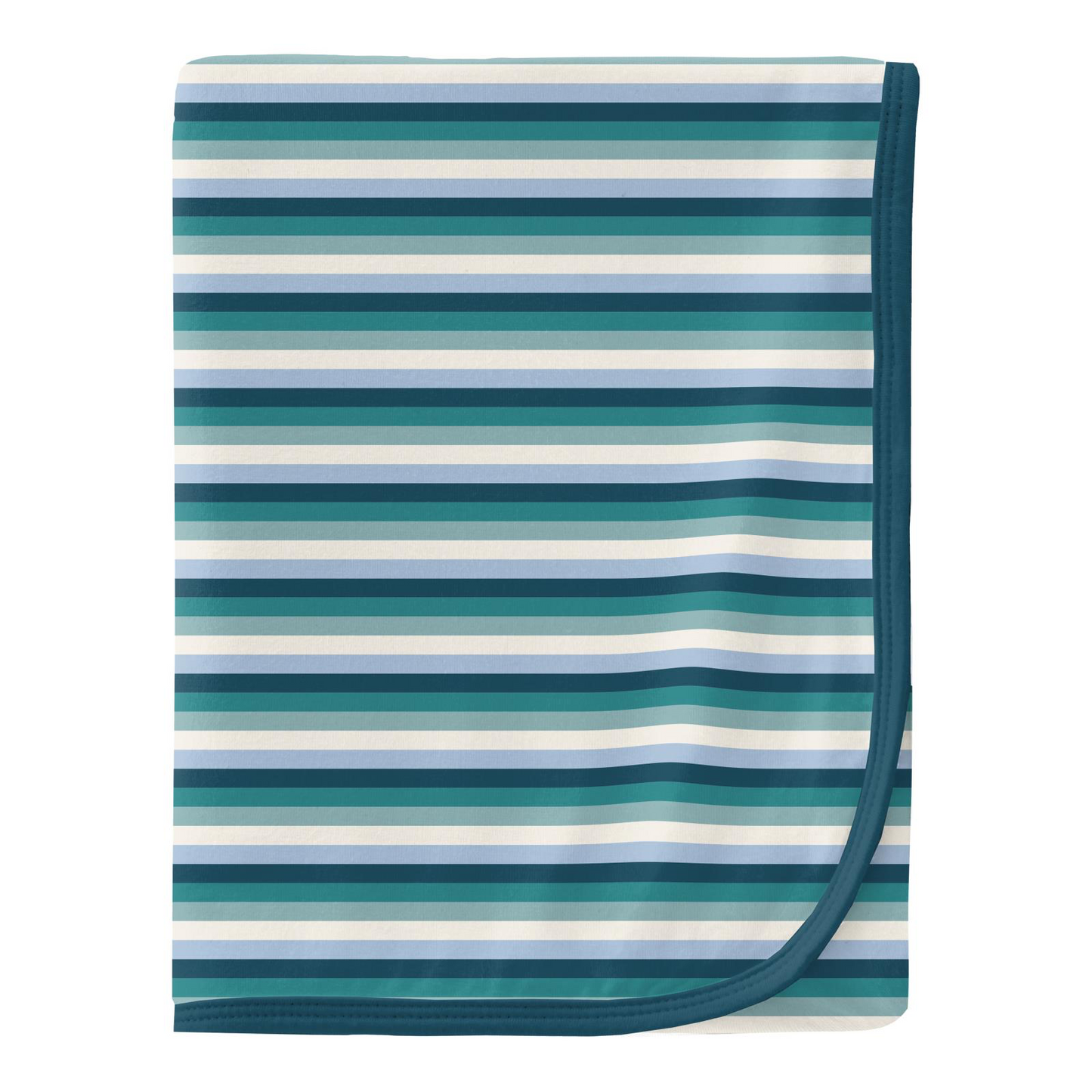 Dino Stripe Print Swaddling Blanket