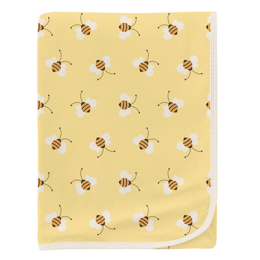 Wallaby Bees Print Swaddling Blanket