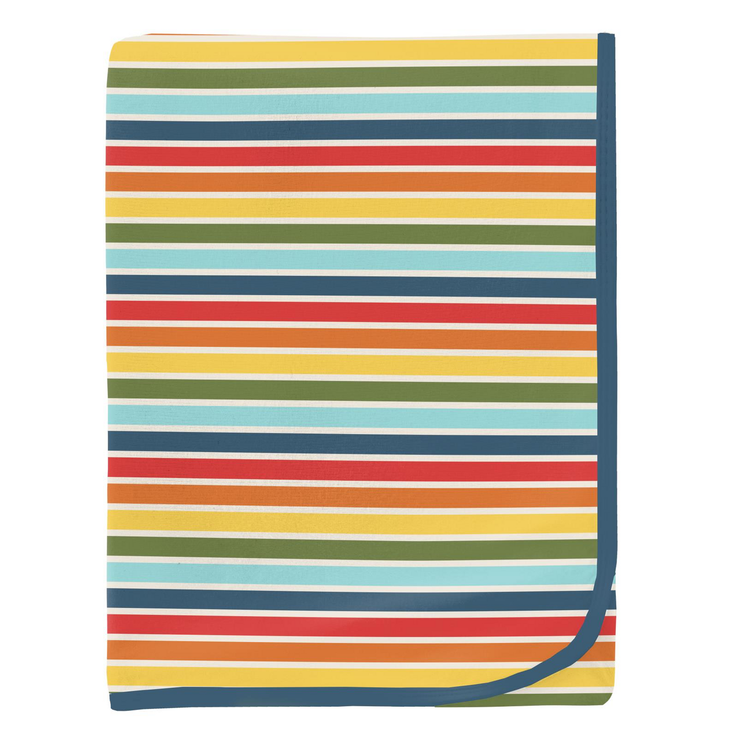 Groovy Stripe Print Swaddling Blanket