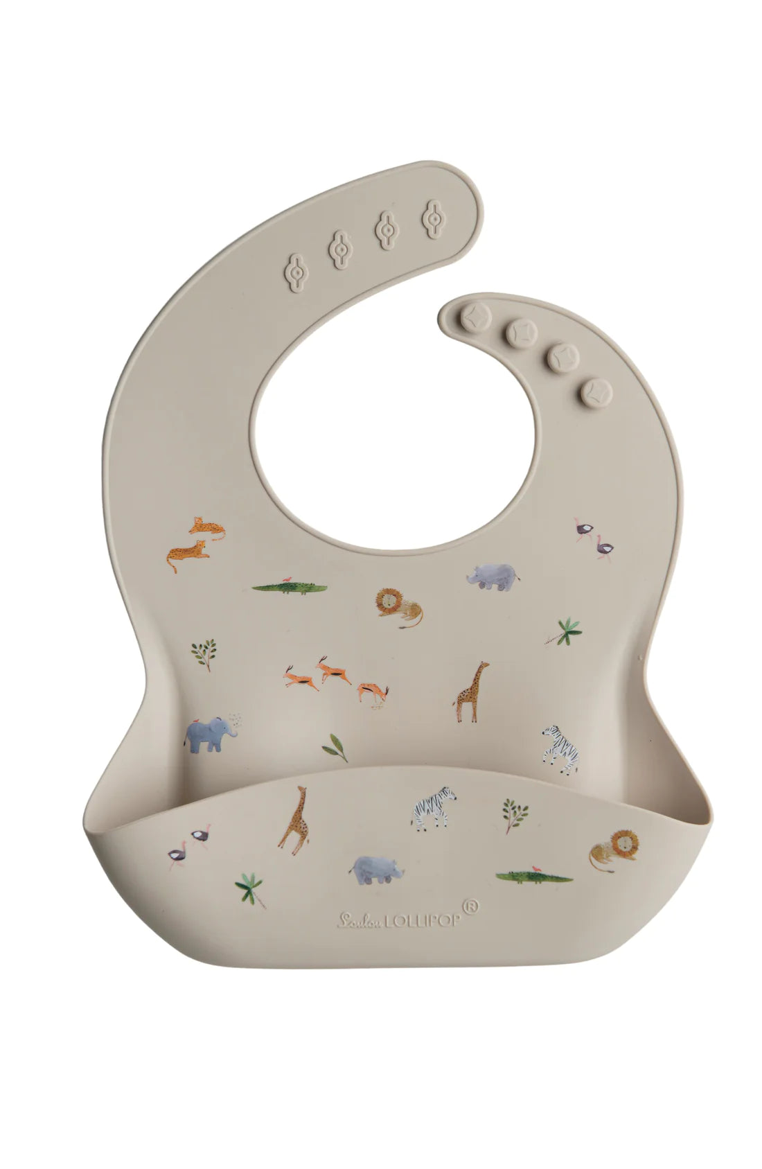 Safari Silicone Bib - Loulou Lollipop
