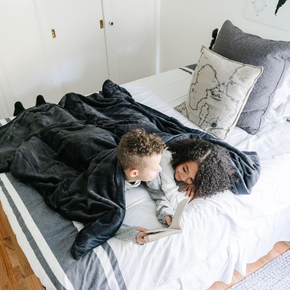 Charcoal Lush Toddler Blanket