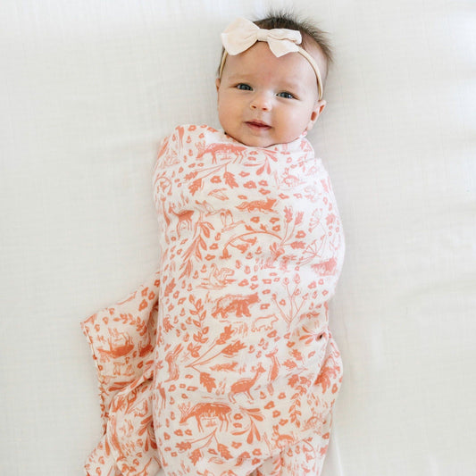Wildwood Bamboo Rayon Muslin Swaddle - Saranoni