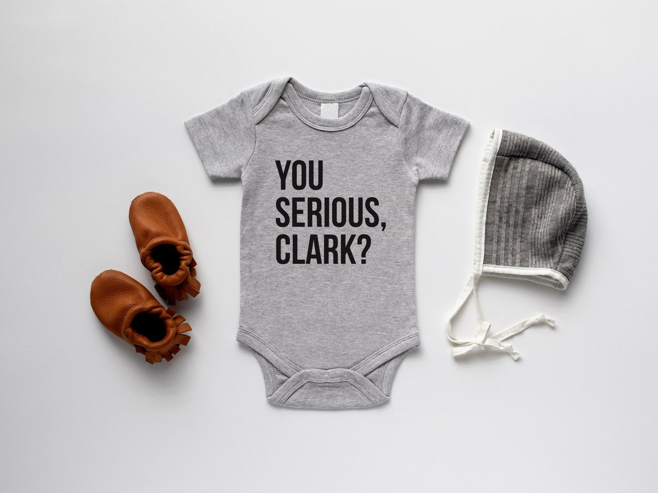 You Serious Clark? Organic Baby Bodysuit - Gladfolk