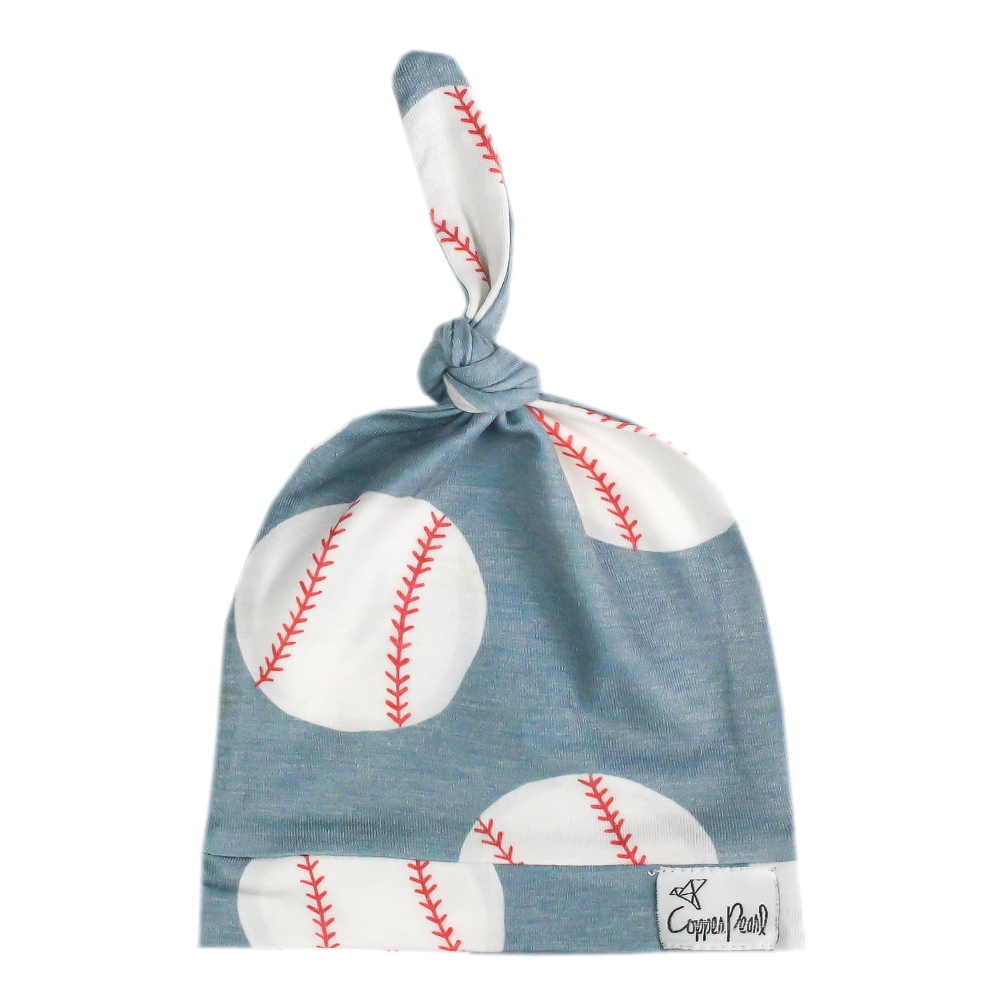 Copper Pearl Top Knot Hat 0-4mo - Slugger
