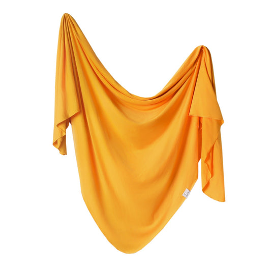 Copper Pearl Knit Swaddle Blanket - Solar