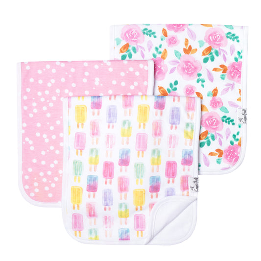 Copper Pearl Single Burp Cloth - Summer