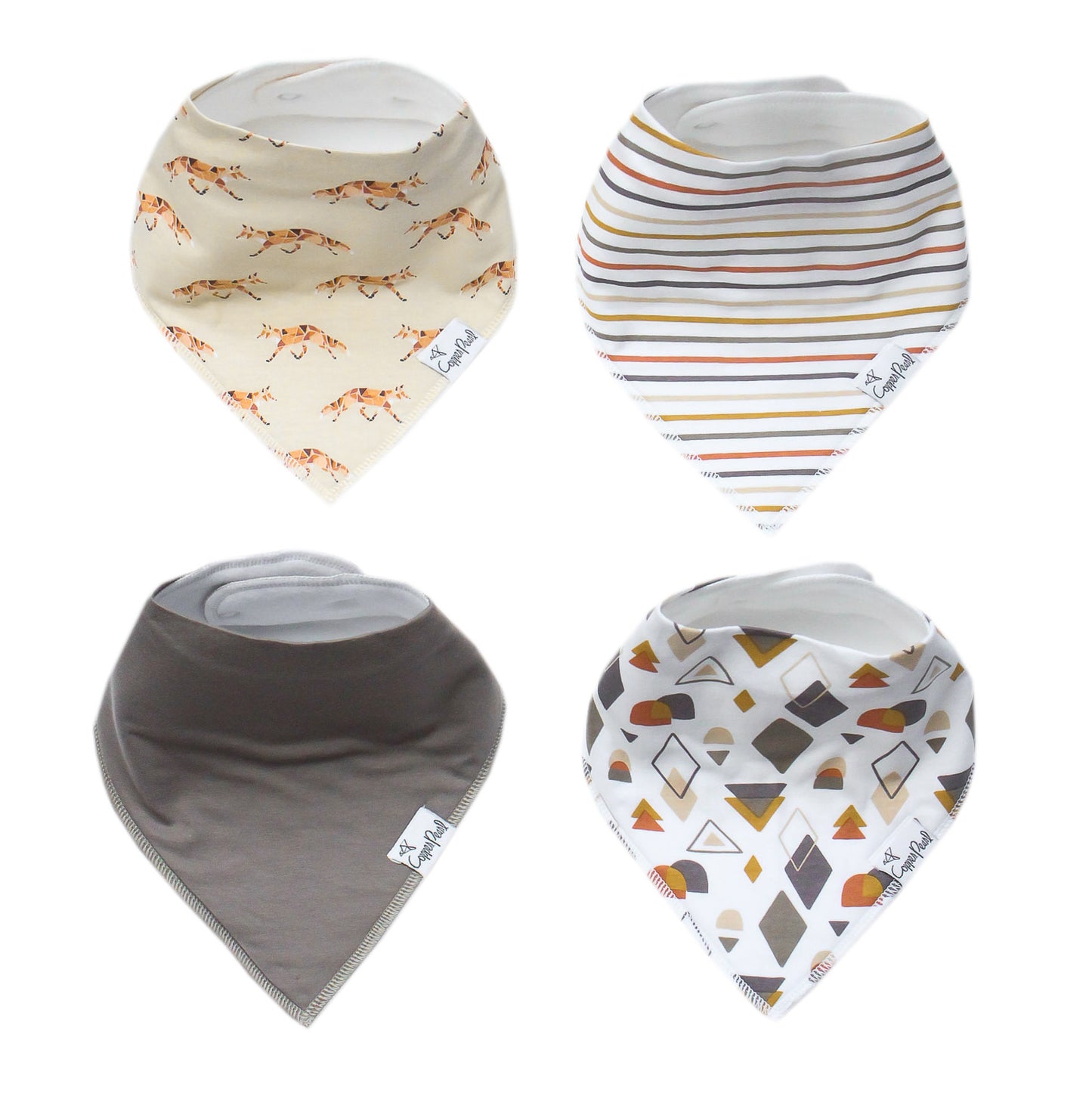 Copper Pearl Single Bandana Bibs - Swift