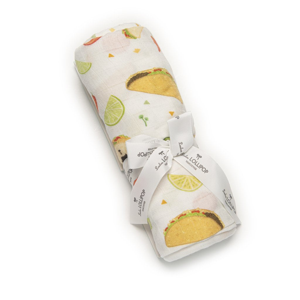 Loulou Lollipop Muslin Swaddle Blanket - Taco