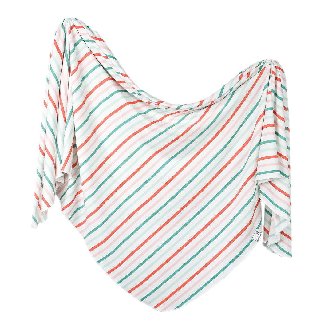 Copper Pearl Knit Swaddle Blanket - Tinsel