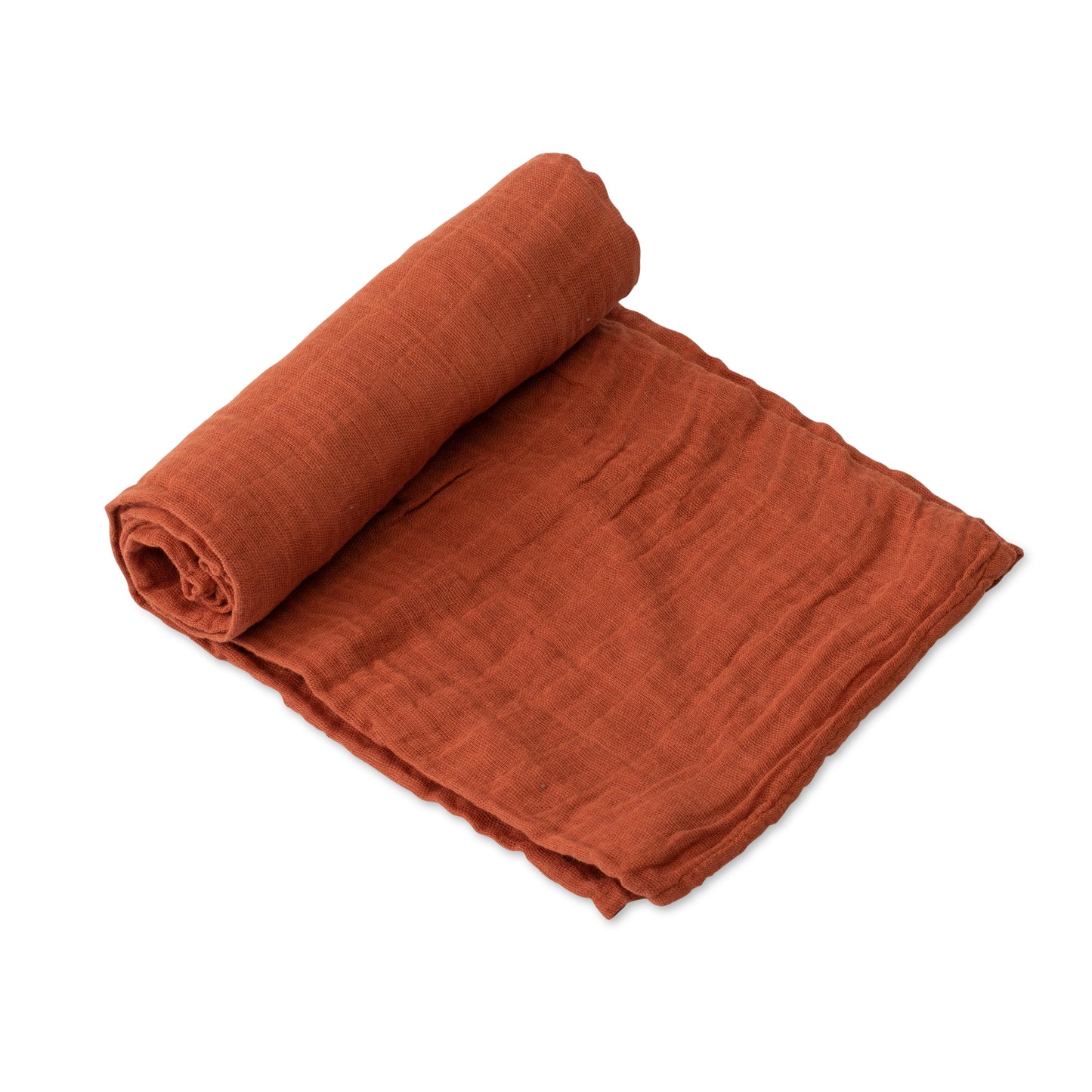 Rust Cotton Swaddle Blanket