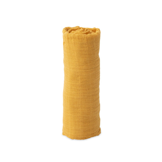 Mustard Cotton Swaddle Blanket
