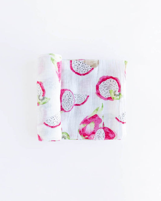 Pitaya Cotton Muslin Swaddle Blanket