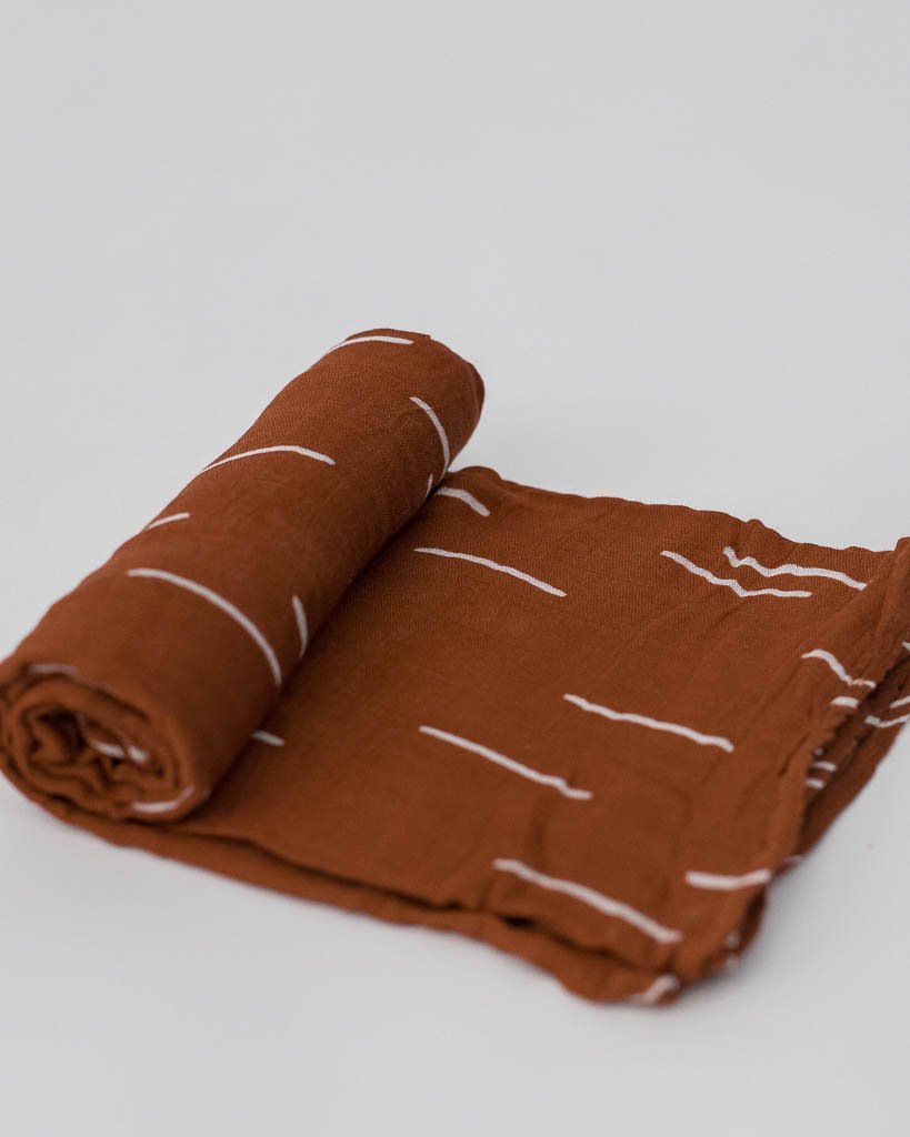 Baked Clay Deluxe Muslin Swaddle Blanket