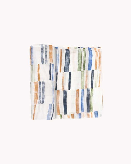 Weston Stripe Deluxe Muslin Swaddle Blanket