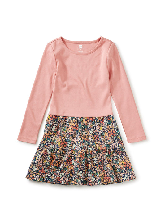 Tea Collection Tiered Skirted Dress - Mountainside Wildflowers