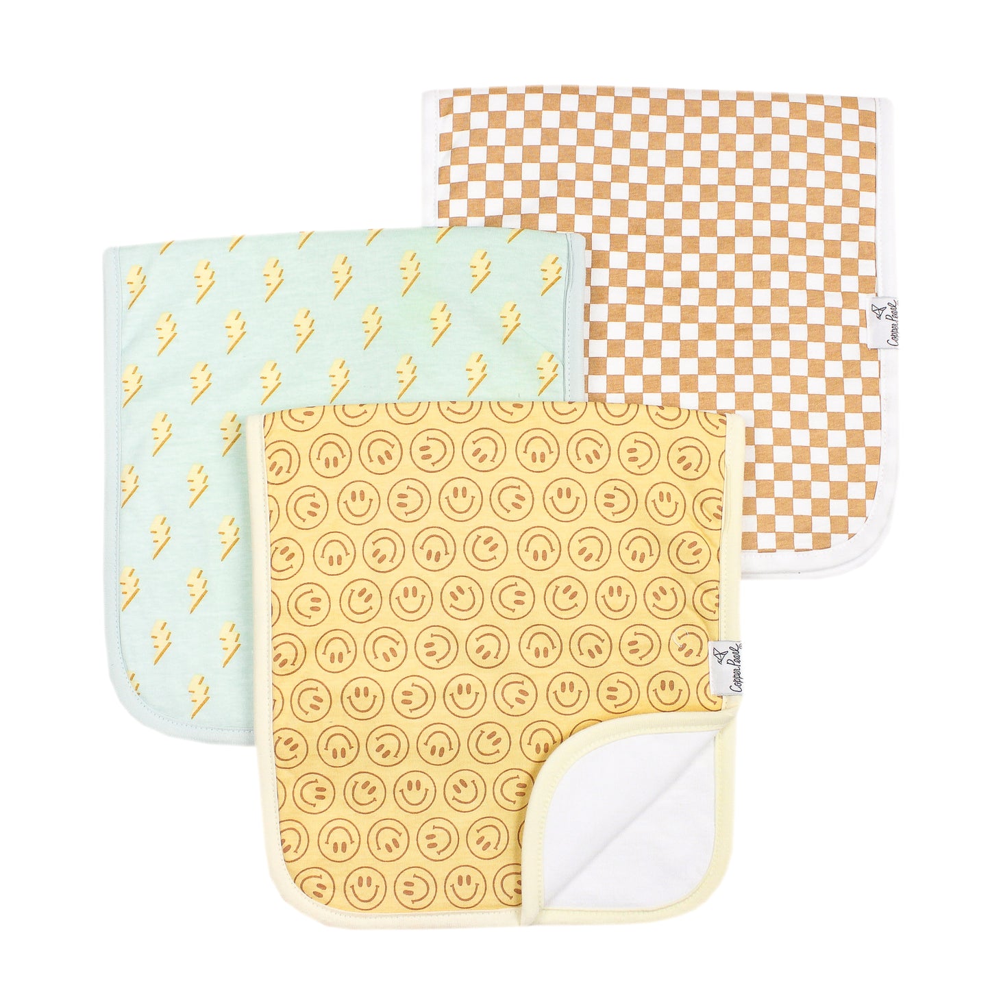 Copper Pearl Single Burp Cloth - Vance