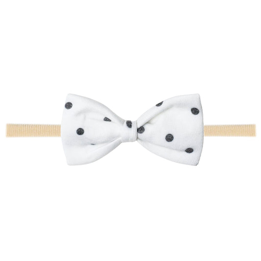 Copper Pearl Nylon Bowtie Headband - Willow