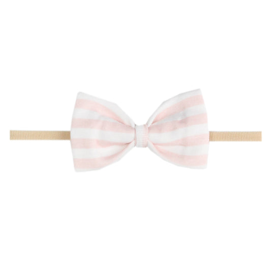 Copper Pearl Nylon Bowtie Headband - Winnie
