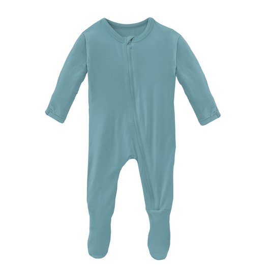 Glacier Footie with Zipper