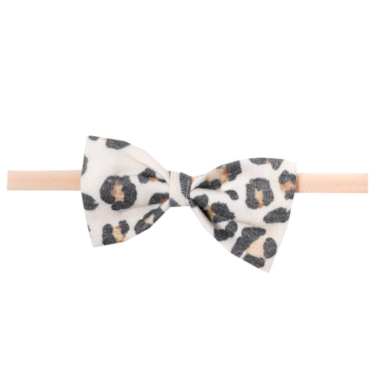 Copper Pearl Nylon Bowtie Headband - Zara