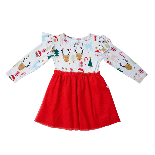 Santa and Friends Tulle Bamboo Dress