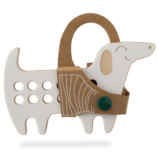 The Dachshund Wooden Lacing Toy