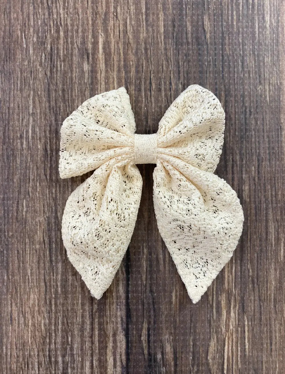 Eyelet Lace Hair Bow