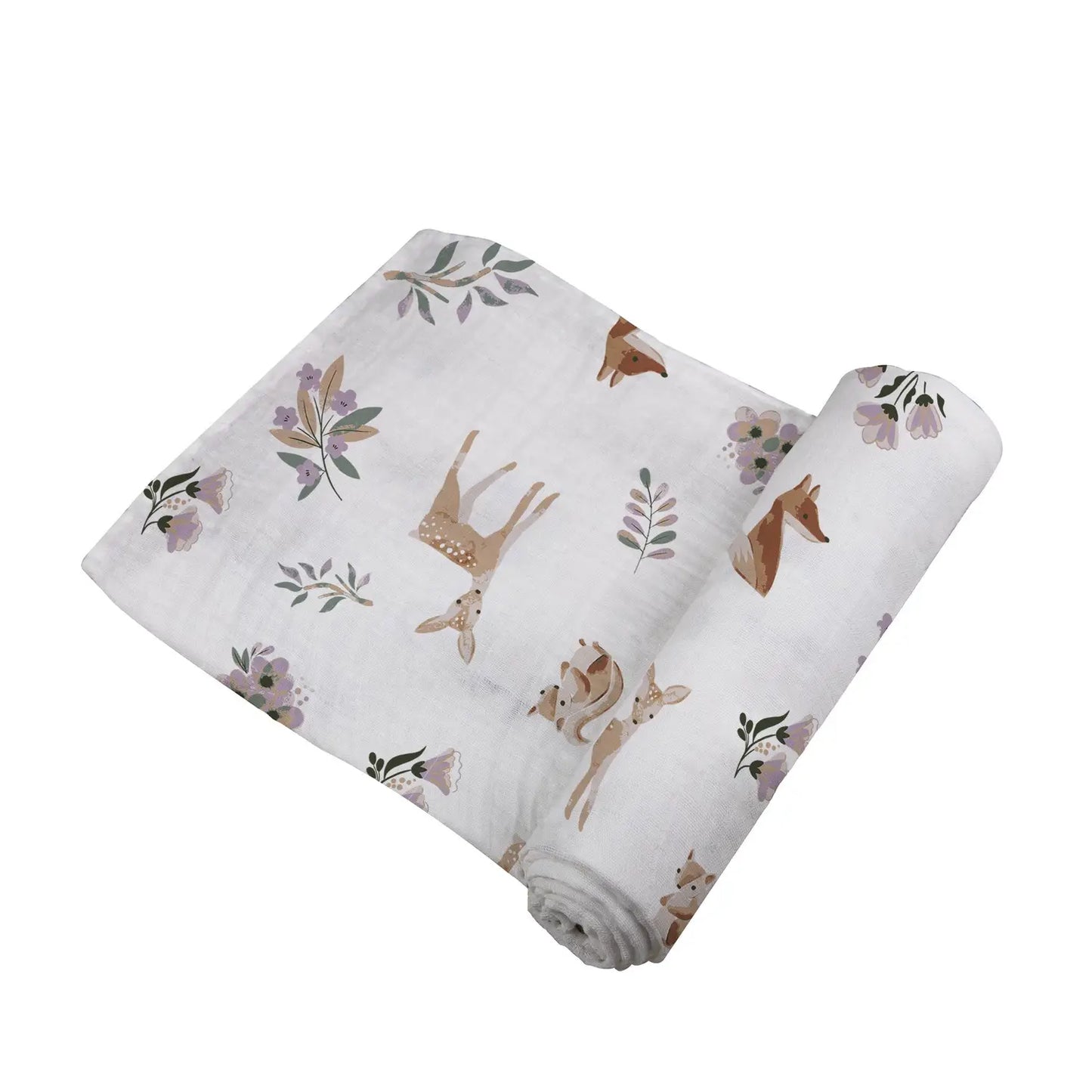 Sierra Fox and Deer Cotton Swaddle