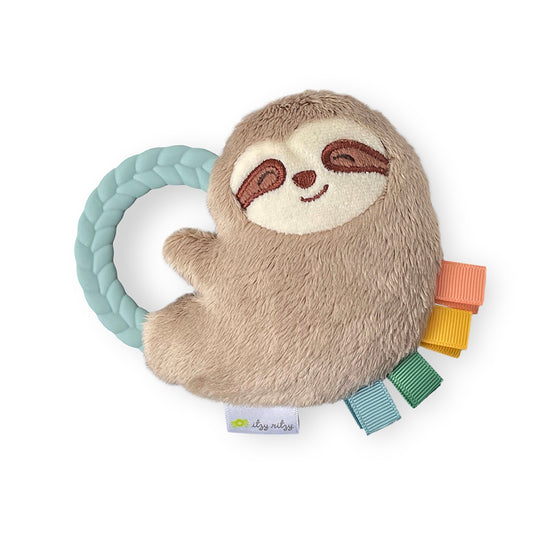 Sloth Plush Rattle Pal with Teether