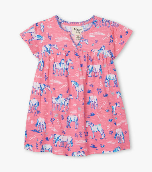 Painted Pasture Baby Puff Dress - Hatley