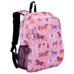 Wildkin 15 inch Backpack - Pink Horses