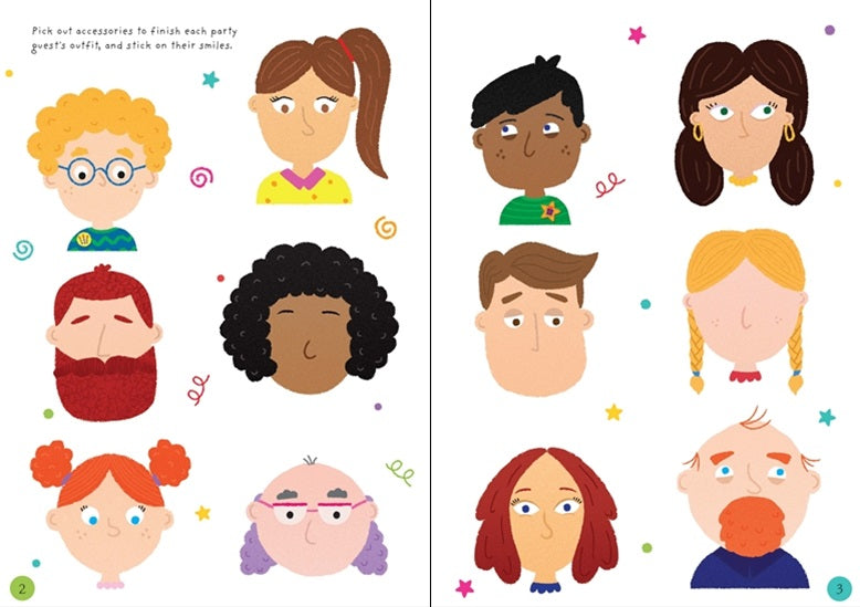 Little First Stickers: Funny Faces - Usborne