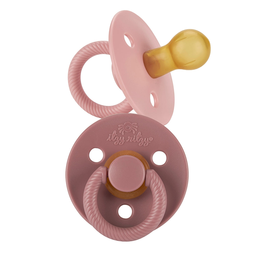 Blossom + Rosewood Natural Rubber Pacifiers