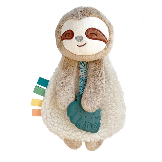 Sloth Plush Lovey with Silicone Teether