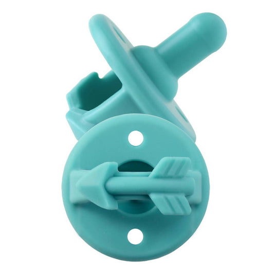 Sweetie Soother Pacifier 2-pack - Peacock Blue Arrows