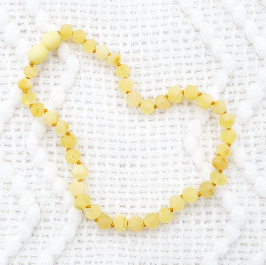 Raw Butter Baltic Amber Kids Necklace