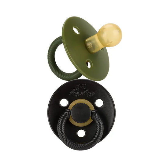Camo + Midnight Natural Rubber Pacifiers