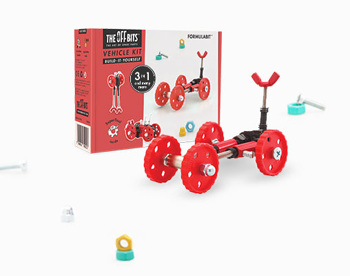 OFFBITS Red Vehicle Kit: FormulaBit - Fat Brain Toys