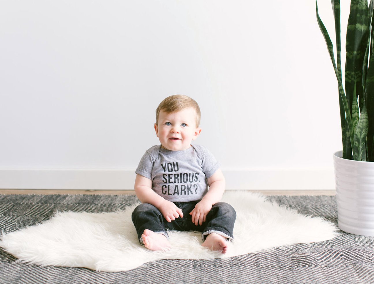 You Serious Clark? Organic Baby Bodysuit - Gladfolk
