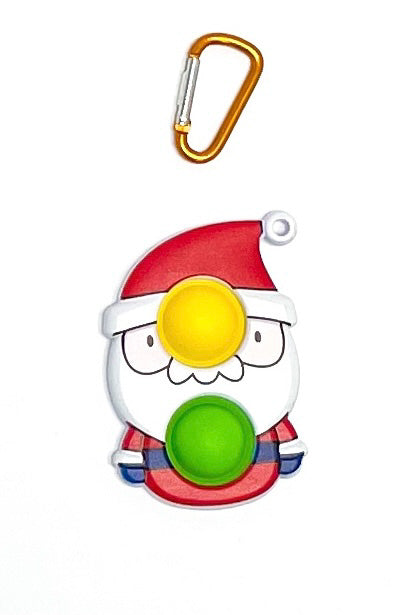 Holiday Simplee Dimplee Fidget Toy Keychain