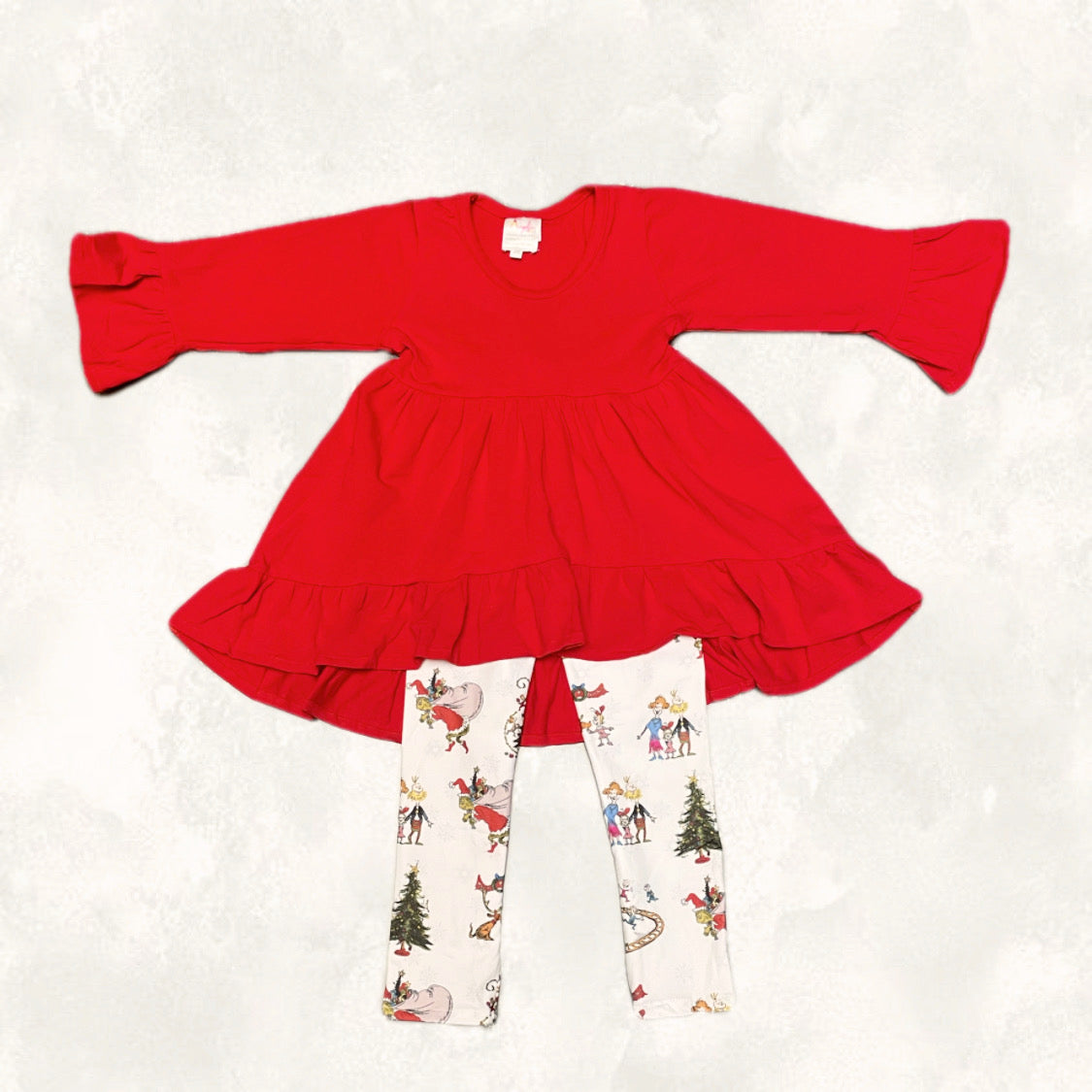 Whoville Christmas Grinch 2pc Outfit Set