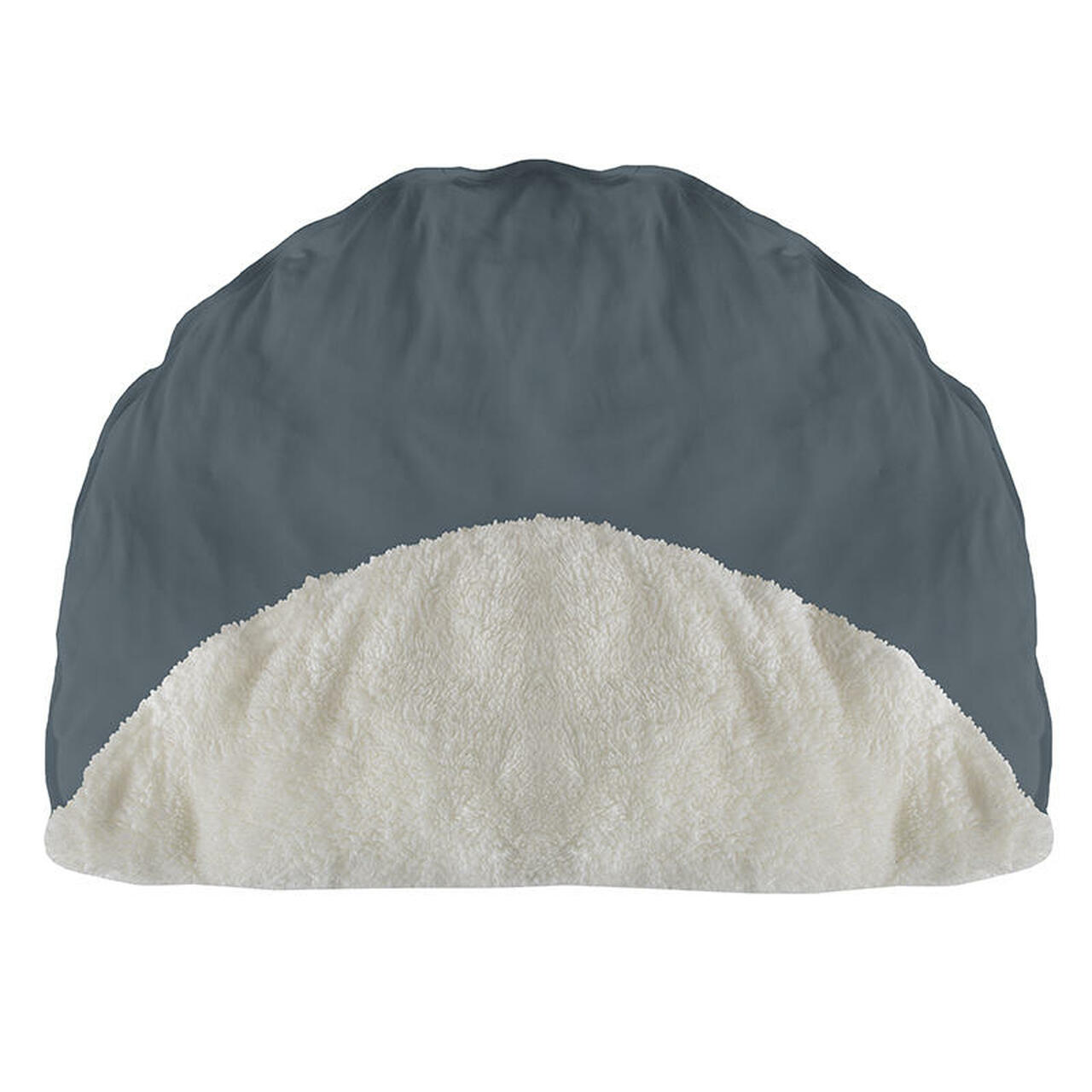 Solid Sherpa-Lined Fluffle Playmat - Slate